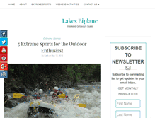Tablet Screenshot of lakesbiplane.com
